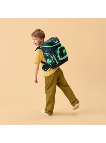 Ergobag Grundschulranzen-Set, CUBO "Übärholspur" 5-tlg. in Grün