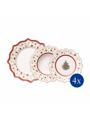 Villeroy & Boch Teller-Set Toy's Delight in weiß-rot