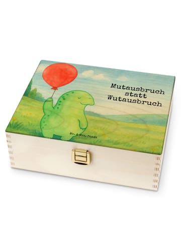 Mr. & Mrs. Panda Teebox Schildkröte Luftballon Design mit Spruch in Weiß