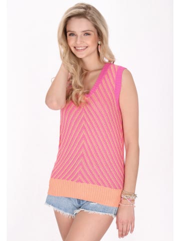 IZIA Women Vest in strawberry pink