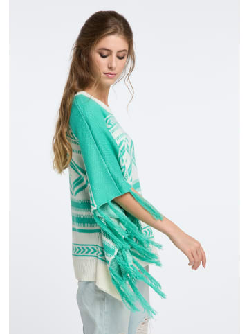 IZIA Damen Poncho in Hellgrün