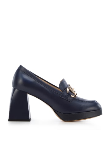 Wittchen Grain leather pumps in Dark blue