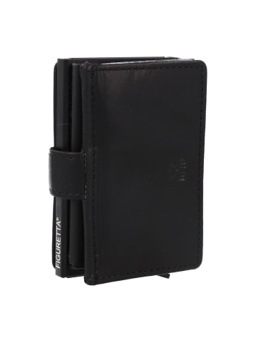 Greenburry Vintage Geldbörse RFID Schutz Leder 10 cm in black