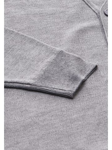mozzaar Herren Cardigan in Hellgrau Melange