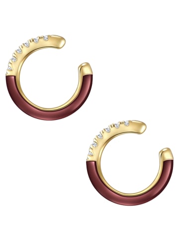 Glanzstücke München Ohrklemme Sterling Silber Zirkonia in gelbgold