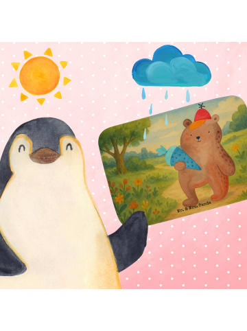 Mr. & Mrs. Panda Badematte Bär Schultüte Design ohne Spruch in Weiß