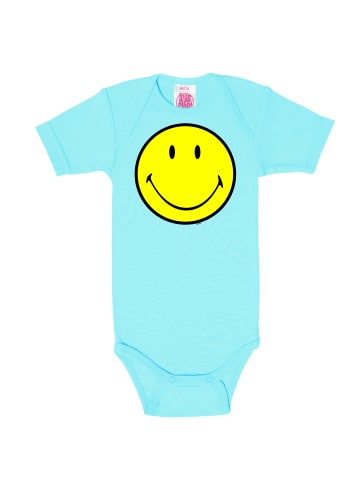 Logoshirt Baby-Body Original Smiley Face in hellblau