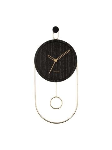 Karlsson Wanduhr in schwarz
