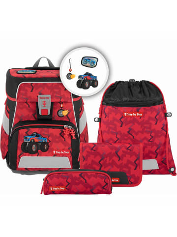 Step by Step SPACE Schulranzen-Set Monster Truck Rocky 5-tlg. in rot