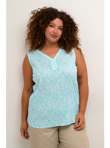 KAFFE curve Top KCami Regular fit in Blue Atoll Petit Fleur