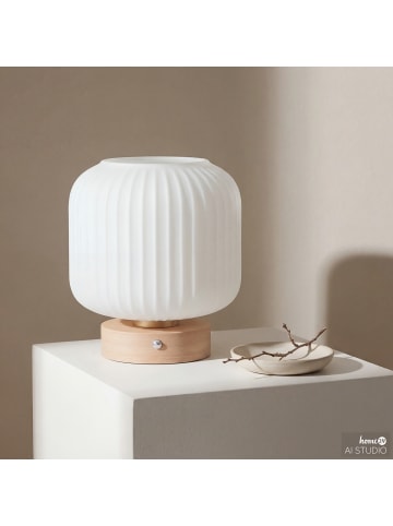 home24 Akku-Tischleuchte MARL in Weiß