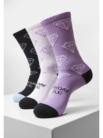 Cayler & Sons Socks in black+lilac+white