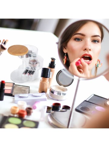 relaxdays Makeup Organizer Deckel in Transparent