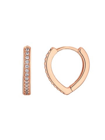 Steel_Art Creolen Linn rose goldfarben in rosegoldfarben