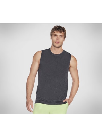 Skechers T-Shirt "GODRI CHARGE MUSCLE TANK" in Dunkelgrau / Schwarz
