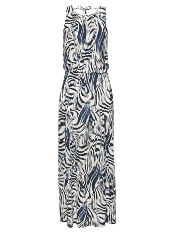 LASCANA Maxikleid in marine-beige bedruckt