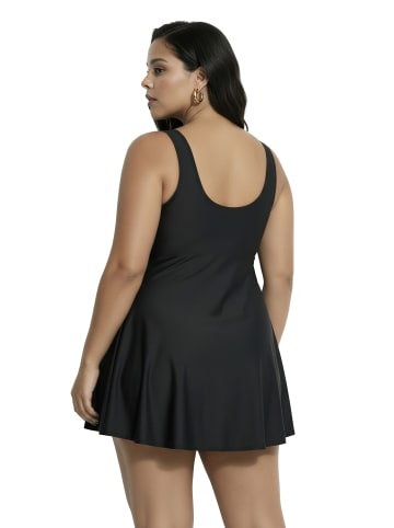 Ulla Popken Badeanzug in schwarz