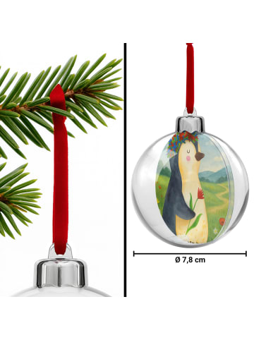 Mr. & Mrs. Panda weihnachtsanhänger Pinguin Blumen Design ohne S... in Weiß