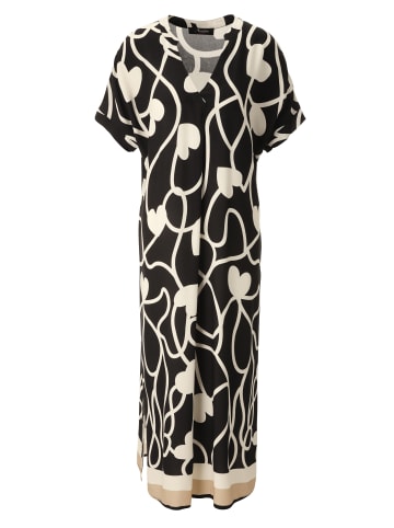 Aniston CASUAL Sommerkleid in schwarz-wollweiß-beige