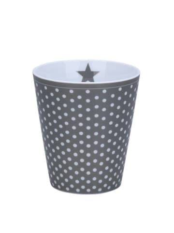 Krasilnikoff Happy Mug Micro Dots Becher in anthrazit