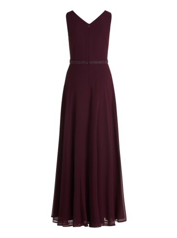 Vera Mont Abendkleid mit Plissee in Strong Aubergine