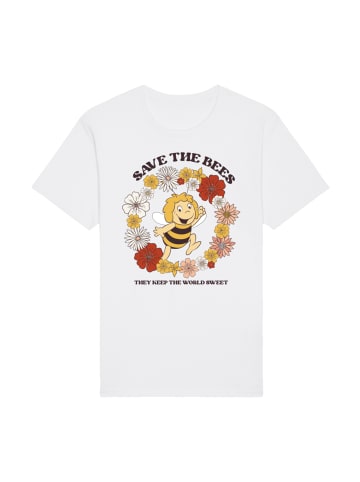 F4NT4STIC T-Shirt Die Biene Maja Save The Bees in weiß