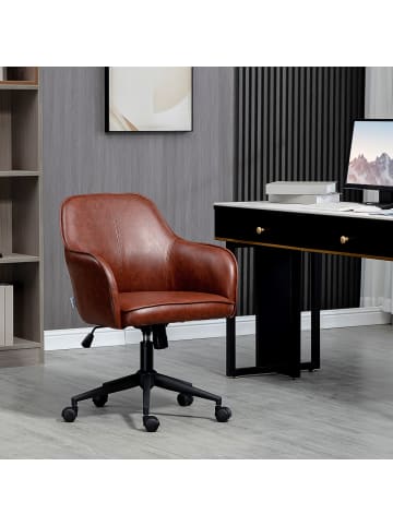 Vinsetto Bürostuhl-58,5L x 62B x 91H cm-Braun