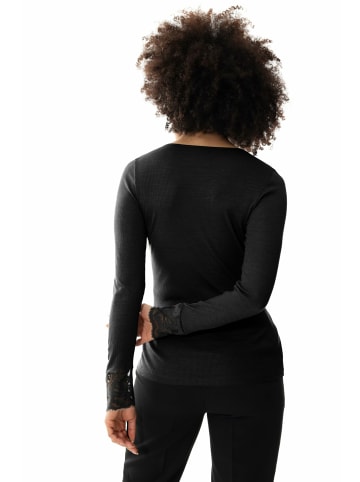 Mey Rundkragen Langarmshirt für Damen in schwarz
