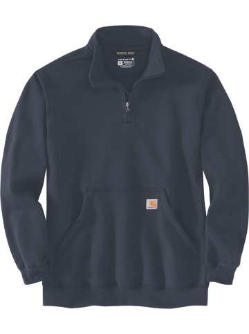 CARHARTT  Pullover "Quarter-Zip 105294" in Blau