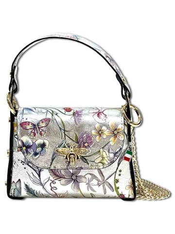Florence Florence Umhängetasche Leder silber, farbig ca. 19cm