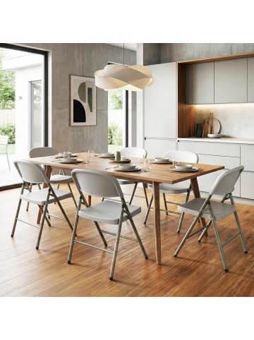 COSTWAY Klappstühle 6er Set in Weiß