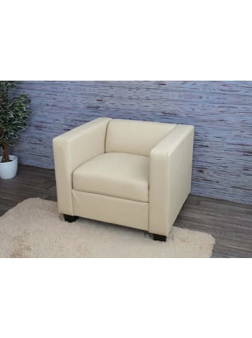 MCW Sessel Loungesessel  Lille, Kunstleder, creme