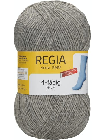 Regia Handstrickgarne 4-fädig Uni, 100g in Flanell Meliert