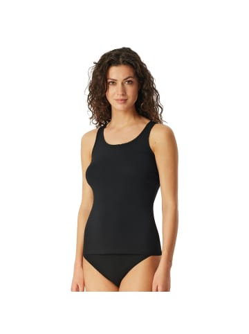 Schiesser Unterhemd 2er Pack in Schwarz/Grau