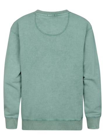 Petrol Industries Bedrucktes Rundhals-Sweatshirt Ranchero in Grün