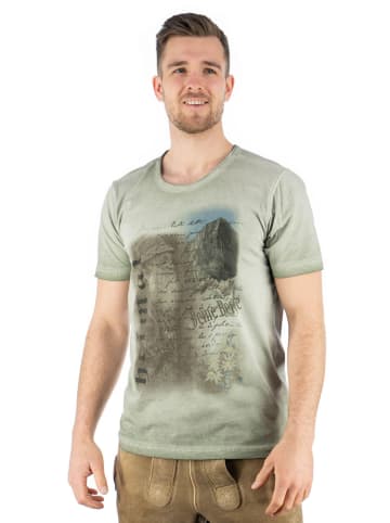 OS-Trachten T-Shirt Praiol in khaki/schlamm