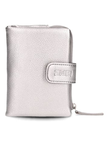Zwei Mademoiselle Geldbörse 10 cm silver
