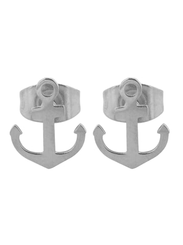 Adeliás Unisex Ohrringe – Ohrstecker aus Edelstahl in silber