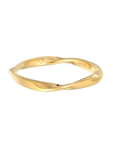 Elli Ring 925 Sterling Silber Twisted in Gold