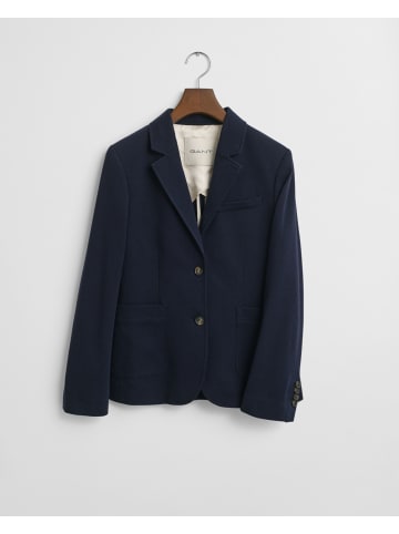 Gant Piqué Blazer in Evening Blue