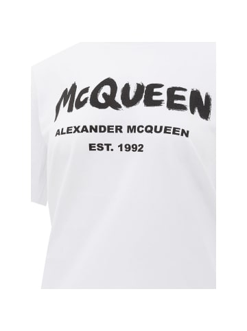 Alexander McQueen Weiß Baumwolle T-Shirt