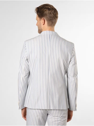 Finshley & Harding London Baukasten-Sakko Brixdon-Double in hellblau weiß