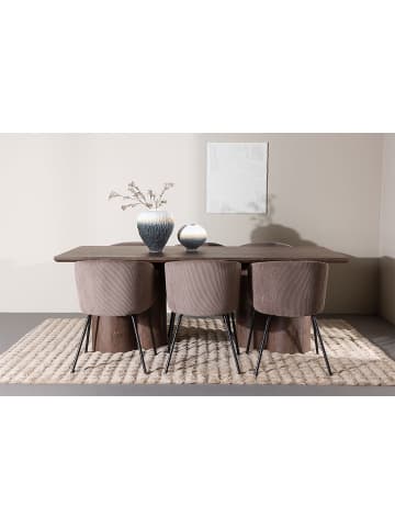 ebuy24 Essgruppe Olivia (7-teilig) Mocca 100 x 210 cm