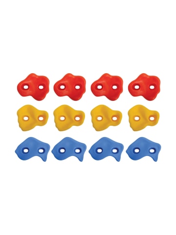 Schildkröt Funsports Klettergriff Set, 12 Kunststoffklettergriffen, ab 3 Jahre
