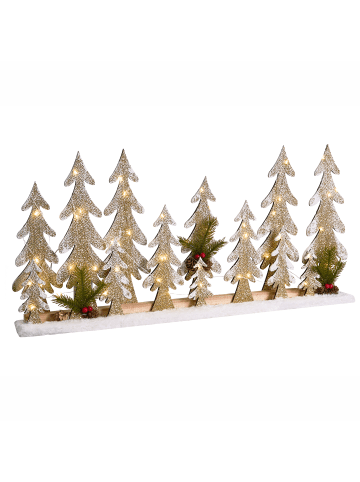 Beliani LED Deko ORIVESI in Braun/Grün - (W) 65 x (H) 30 x (L) 7 cm