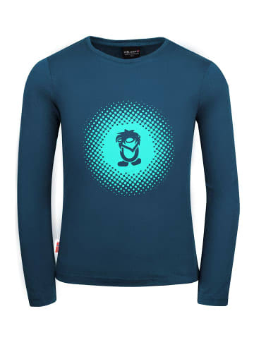 Trollkids Longsleeve "Pointillism" in Mitternachtsblau/Dunkleminze