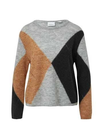 comma Pullover in grau camel - 0001