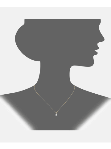 Diamant L'éternel Halskette mit Anhänger aus 750 Gelbgold mit Diamant