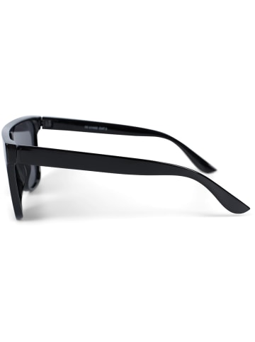 styleBREAKER Shield Sonnenbrille in Schwarz / Grün-Blau verspiegelt