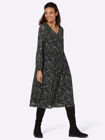WITT WEIDEN Blumenkleid in schwarz-bedruckt